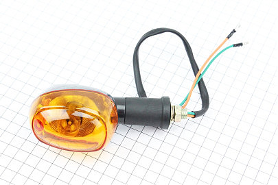 Поворот овальный "RACE" (оранжевое стекло)