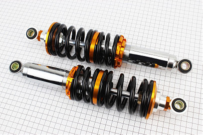 Амортизатор задний JH/CB/CG &mdash; 305мм*d67мм (втулка 12мм / втулка 12мм) черный к-кт 2шт