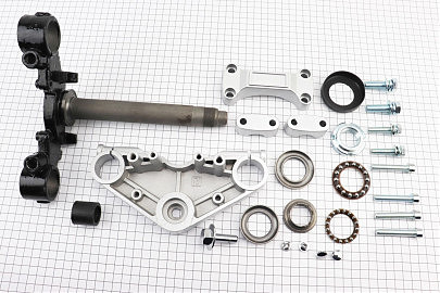 Траверс руля в сборе + верхняя пластина