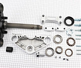 Траверс руля в сборе + верхняя пластина