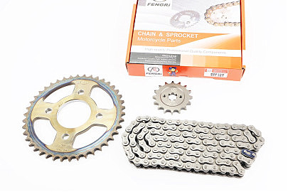 BOXER BM/ВМX 150cc Звезды, цепь к-кт &mdash; 428H-122L+42T+16T "каленая"