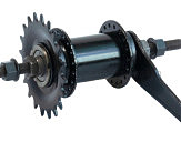 Втулка   заднего колеса велосипеда   (36 спиц, сталь, ножной тормоз, червячная, + звезда) Черная SF-CT01 Shunfeng BD