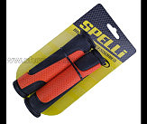 Грипсы (ручки руля)   SPELLI  SBG-6708L черно/оранжевые, прямые, 2-х фактурные, резина-каучук, длина 127 мм BD