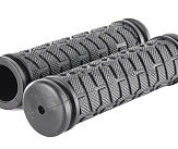 Грипсы (ручки руля)   черные, прямые, мягкие, ёлочка, длина 122 мм FLANB FL-424-1 BD