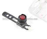 Фонарь   задний 1 диод алюминиевый, чёрный (без батареек) BBC