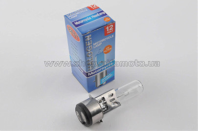 Лампа BA20D (2 уса) 12V 35W/35W (белая) BEST (mod:A)