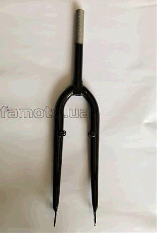 Вилка велосипедная жесткая (c креплением V-brake, 24) (черная) YKX