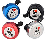 Звонок велосипедный (I LOVE MI BIKE) (цвет в ассортименте) (mod:B278/4A) YKX (mod.A)