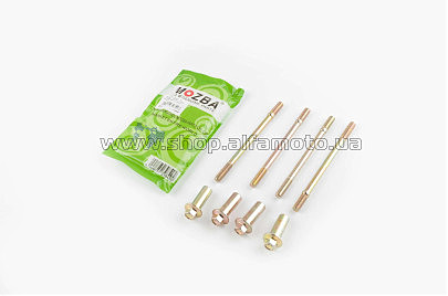Шпильки цилиндра (4шт) 4T CG125/150 (+гайки) MOZBA
