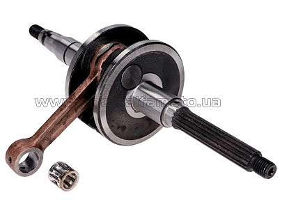 Коленвал Yamaha JOG 50 (2JА) (вал ?15,5mm, щеки ?71,5mm +сепаратор) ZUNA