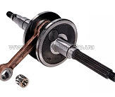 Коленвал Yamaha JOG 50 (2JА) (вал ?15,5mm, щеки ?71,5mm +сепаратор) ZUNA