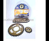 Звезды трансмиссии (пара) Delta 428-15T + 428-36T (+цепь 116L) FR