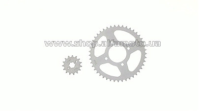 Звезды трансмиссии (пара) Zongshen ZS125J 428-15T + 428-45T FR