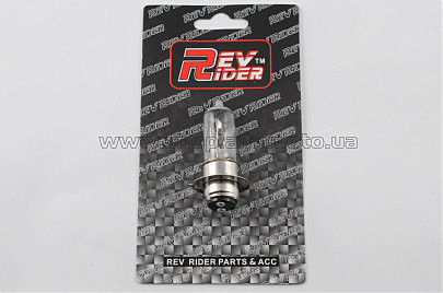 Лампа P15D-25-1 (1 ус) 12V 35W/35W (белая) (блистер) (S-head) REV RIDER (mod:B)