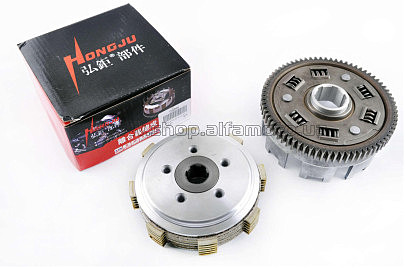 Корзина сцепления (в сборе) 4T CG200 HONGJU (mod:B)