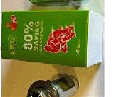 Лампа (фара) диодная 2 кристалла 3 усика со стабилизатором (LED) MIS