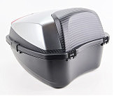 Кофр средний (пластмассовый) 430*400*290мм, серый с вставкой 