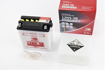 Аккумулятор 12V5Ah 12N5-3B кислотный (L120*W60*H130mm) "Active"