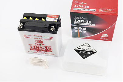 Аккумулятор 12V9Ah 12N9-3B кислотный (L135*W75*H137mm) "МОТО"