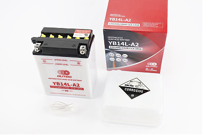 Аккумулятор 12V14Аh YB14L-A2 кислотный (L134*W89*H166mm)