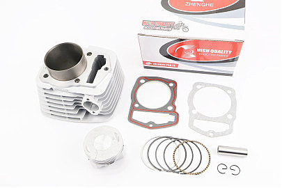 Цилиндр к-кт (цпг) CB250cc 65,5мм (высота цилиндра 82/107мм, палец 15мм)