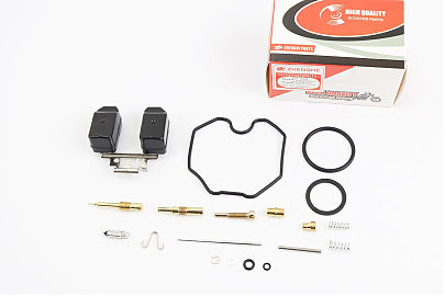 Ремонтный комплект карбюратора 125-150cc, 18деталей+поплавок
