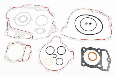 Прокладки двигателя CBВ-250cc 69,0мм, к-кт 16 деталей (металл, красная нить)