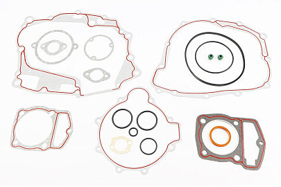 Прокладки двигателя CB-150cc 62,0мм, к-кт 18 деталей (красная нить)