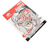 Прокладки двигателя CB-125cc 56,5мм, к-кт 18 деталей (красная нить)