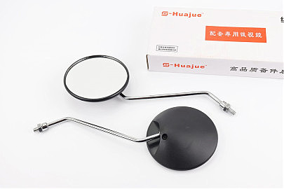 Зеркала к-кт Круглые-черные "Delta", м8