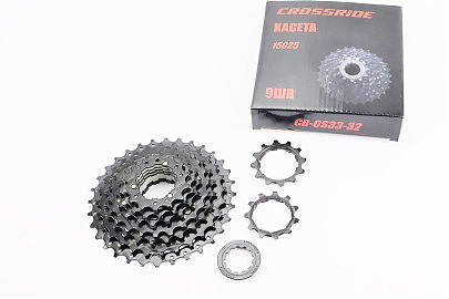 Кассета 9зв. 11.12.14.16.18.22.24.28.32Т, чёрная CR-CS33