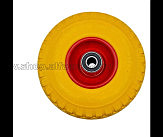 Колесо   3,00 -4   TL   (бескамерное, под ось d-20мм)   (силикон, желтое) KOSA