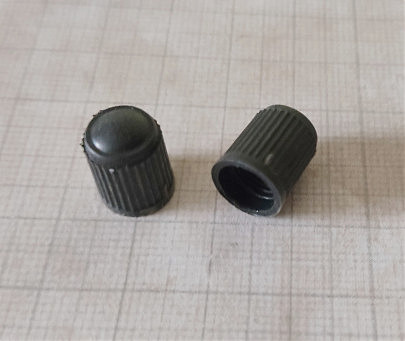 Колпачок ниппеля, пластмассовый, 2шт. к-кт