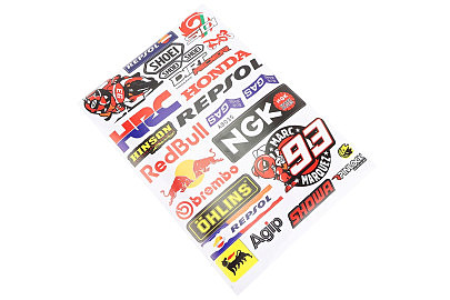 Наклейки набор 25шт "multi-brand" A8035 (20х30см)