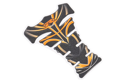 Наклейка защитная на бак топливный "RACING", оранжего-черный