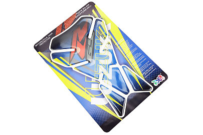 Наклейка защитная на бак топливный "SUZUKI", синий