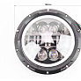 Фари круглої передня частина з обідком "ангельське око" універсальна 16-LED, d-180mm, МОТО TUNING