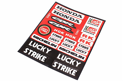 Наклейки набор 23шт "HONDA" 5981 (22х17см)