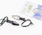 Поворот діодний човники з габаритом, ЧОРНИЙ, 2шт