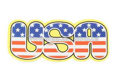 Наклейка декор USA (15х6см) (#3294)