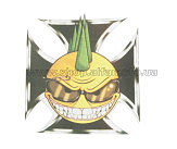 Наклейка декор BAD SMILE (9х9см) (#3409)