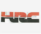 Наклейка логотип HRC (18х5см) (#6870)