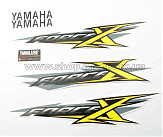 Наклейки (набор) Yamaha X-FORCE (30х6см, желтые) (#7438)
