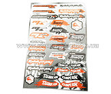 Наклейки (набор) спонсоры, мультибренд (45х30см) (#5991A)