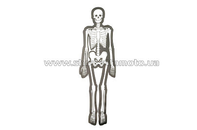 Наклейка декор SKELETON (29х10см) (#0072B)