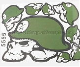 Наклейки (набор) SKULL (30х23см) (#5555)