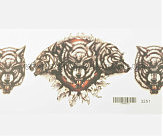 Наклейки (набор) WOLF (34х16см) (#3251)