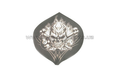 Наклейка декор SKULL (9х9см) (#0056)