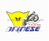 Наклейка логотип DAINESE (5х7.5см) (#0241)