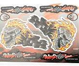 Наклейки (набор) SKULL (32х23см) (#5996F)